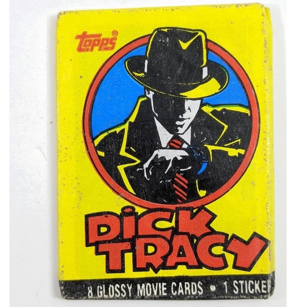 Lot of 3 Vintage 1990 Topps Dick Tracy Movie Trading Card Wax Packs Unopened